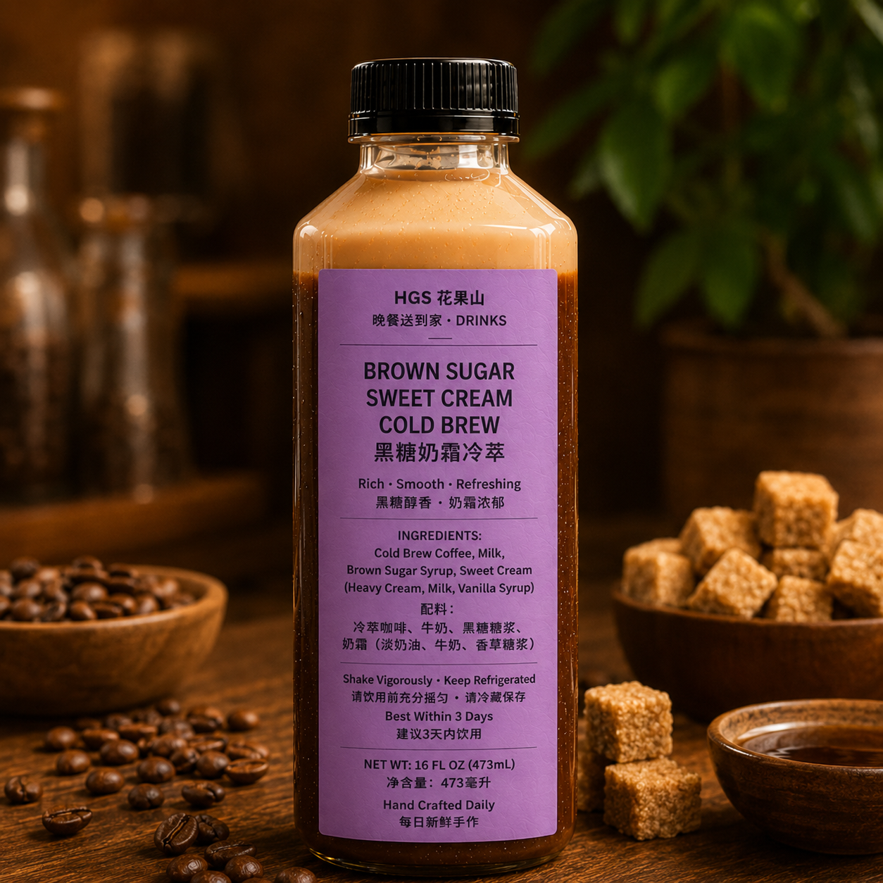 黑糖奶霜冷萃 Brown Sugar Sweet Cream Cold Brew