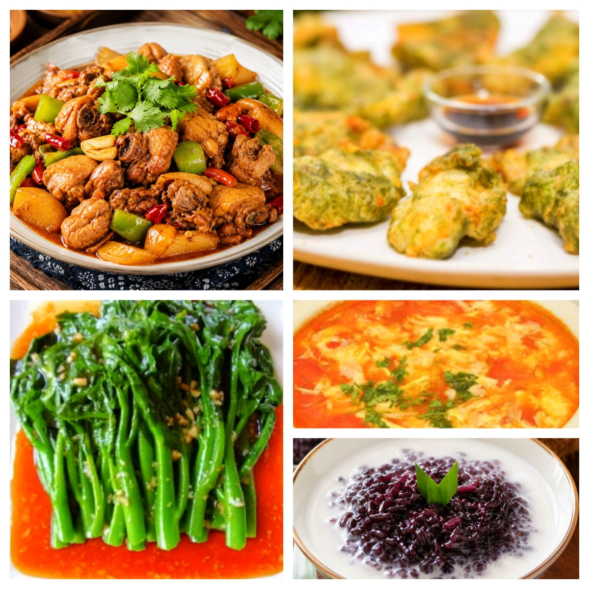 08月03日 周一麻辣鲜香:🌶️新疆大盘鸡、苔条鱼柳、蚝油油菜、番茄蛋花汤(赠品:椰汁紫米露)