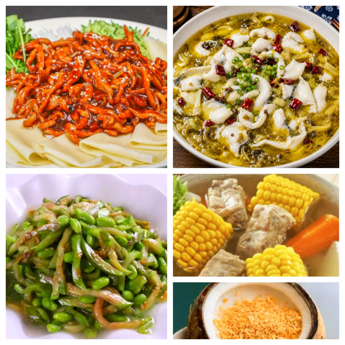 07月29日 周三麻辣鲜香:🌶️酸菜鱼片、京酱肉丝、茄子青椒炒毛豆子、玉米排骨汤(赠品:双皮奶)