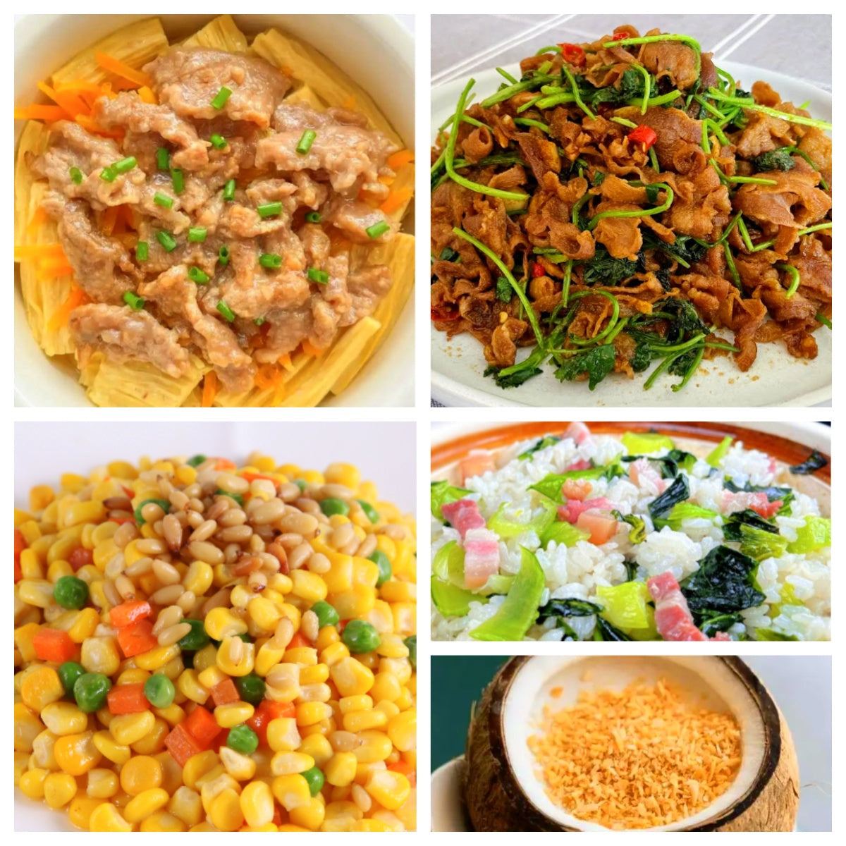 07月22日 周三麻辣鲜香:🌶️孜然羊肉、腐竹嫩牛、松仁玉米、上海菜饭(赠品:椰子冻)