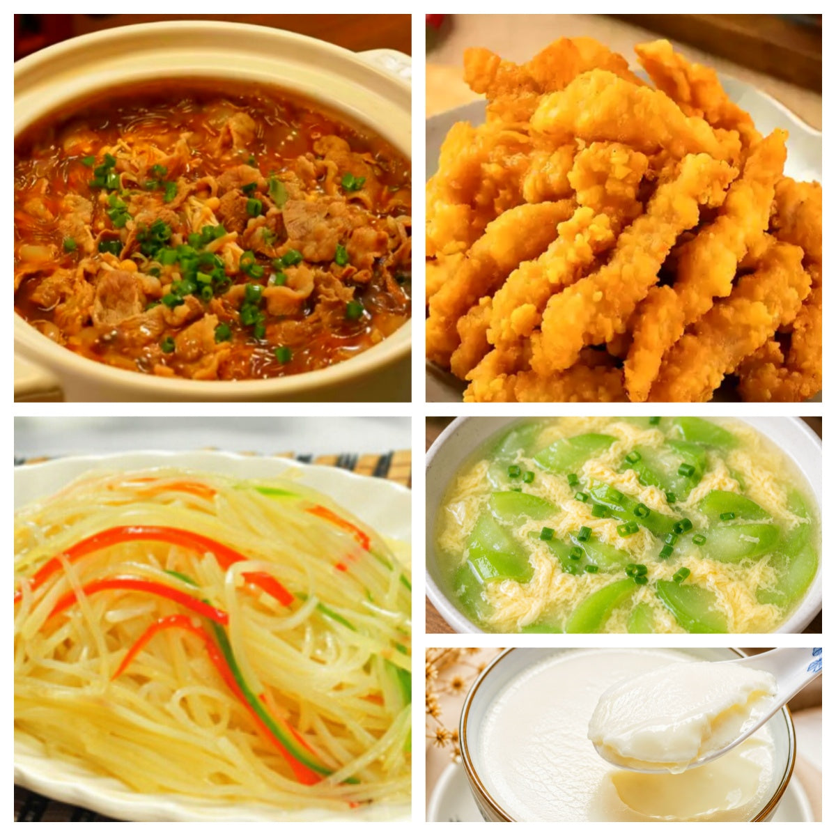 07月20日 周一经典回归:沙茶金针菇肥牛煲、小酥肉、螺丝椒炒土豆丝、丝瓜蛋花汤(赠品:双皮奶)