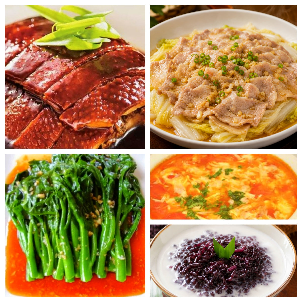08月03日 周一经典回归:白菜鲜肉煲、上海酱鸭、蚝油油菜、番茄蛋花汤(赠品:椰汁紫米露)