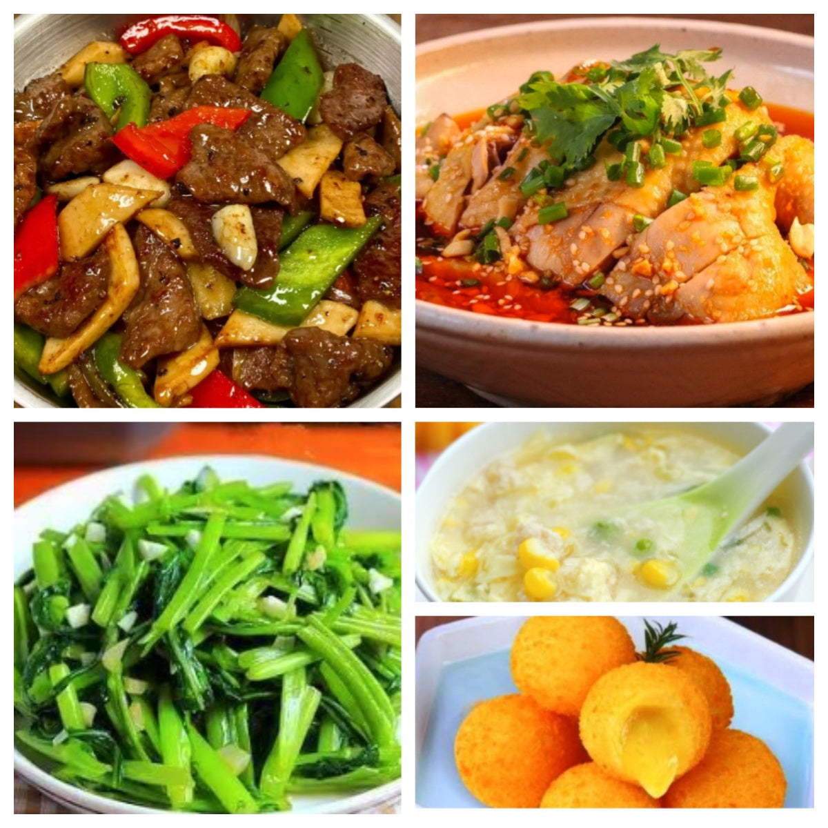 08月04日 周二麻辣鲜香：🌶️花果山馋嘴鸡、黑椒牛肉杏鲍菇、空心菜、鸡茸玉米羹（赠品：炸榴莲球）